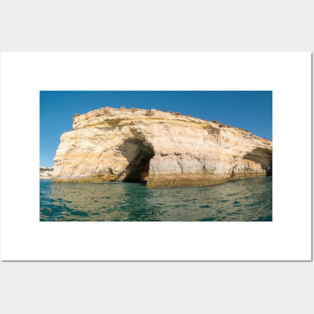 Rocky coastline near Carvoeiro Wall Art by homydesign